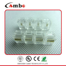 Китай Поставщик Rj12 Connector 6P6C Fu, 3u, 15u, 30u, 50u